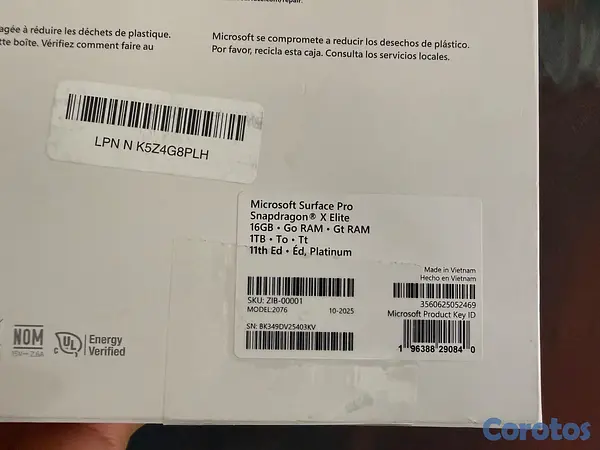computadoras y laptops - 🔥 Microsoft Surface Pro 11th  de 1terabite y 16 de 4
