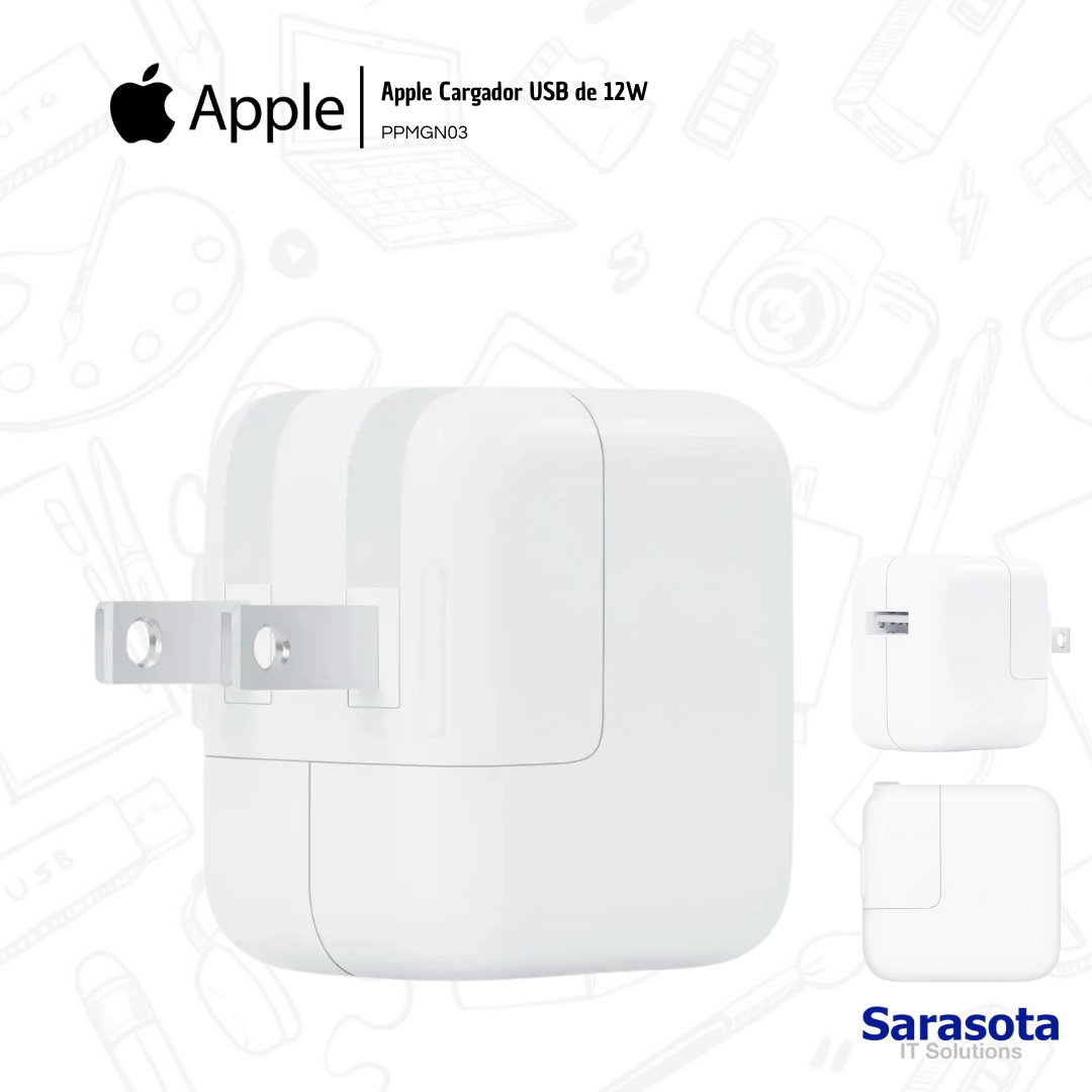 accesorios para electronica -  Adaptador fuente de corriente USB de 12W de Apple