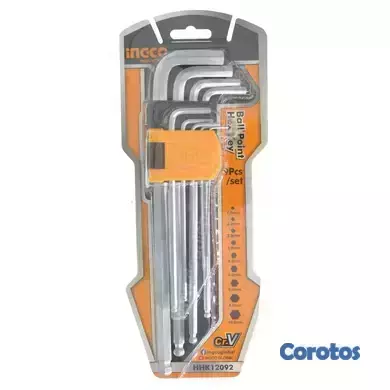 herramientas, jardines y exterior - Juego de llaves hexagonales Ingco 