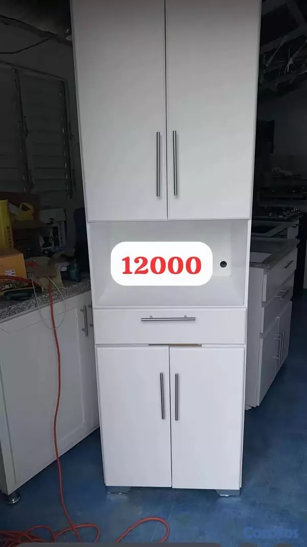 cocina - Estufa empostrada con base tipo depensa o gabinete incluido.   12