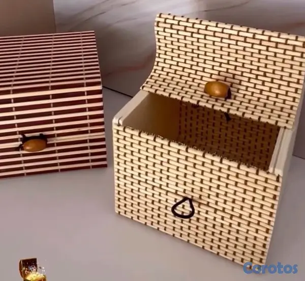 decoración y accesorios - Cofres en mimbre 2