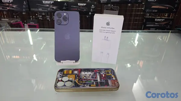 celulares y tabletas - iPhone 14 Pro Max 128GB Morado desbloqueado de fab 4