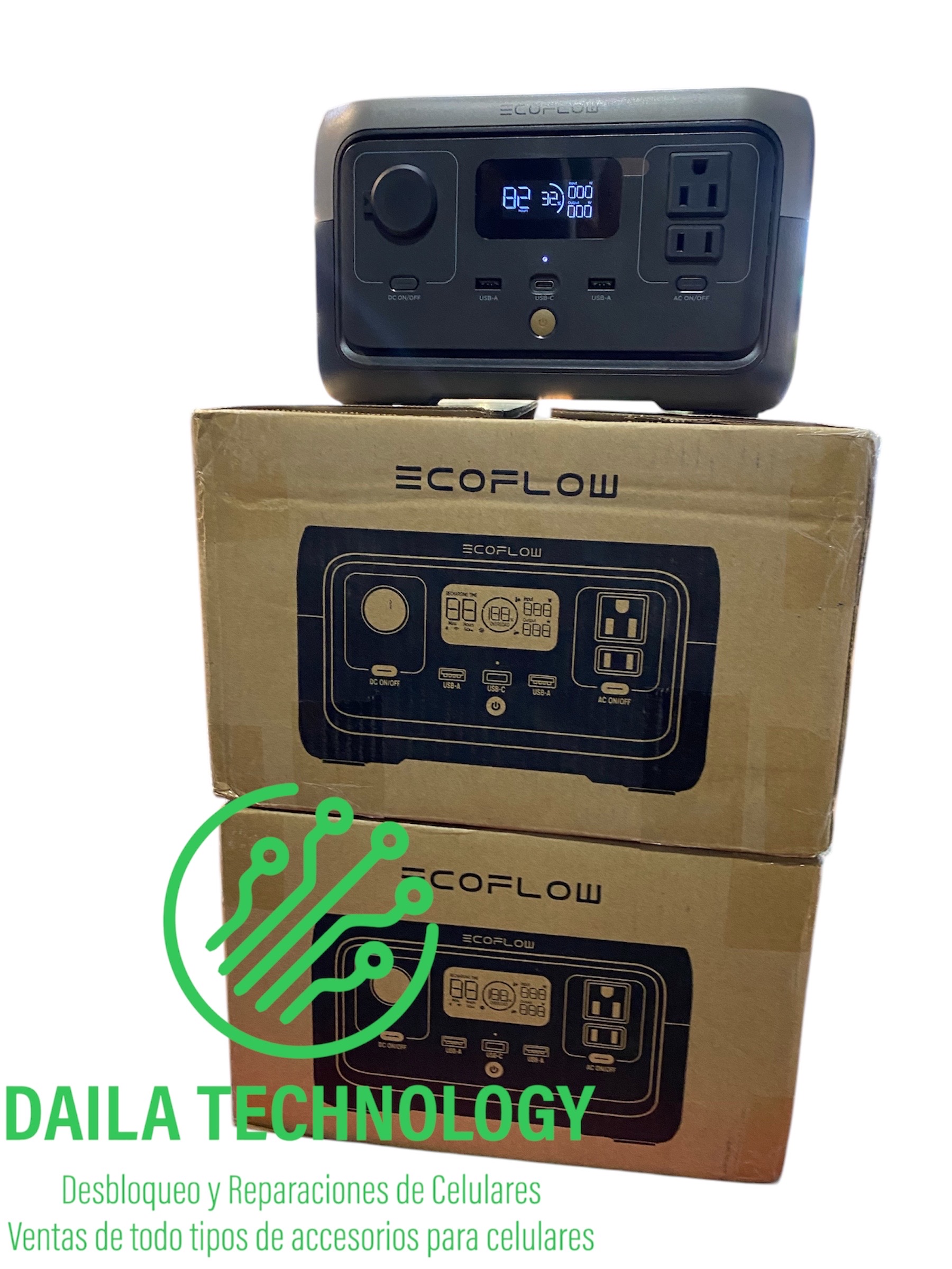 celulares y tabletas - ECOFLOW portatil 110V 280w  0