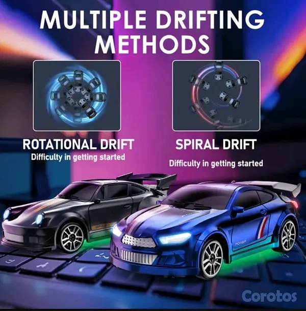 juguetes - Mini Carro drift de control remoto 1:64 3