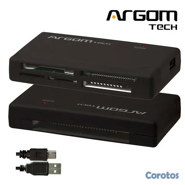 computadoras y laptops - LECTOR DE MEMORIA ADAPTADOR ARGOM UNIVERSAL DE TARJETAS DE MEMORIA 55 en1  usb2. 1