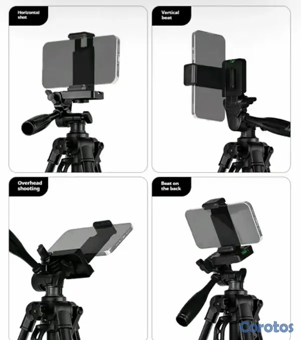 camaras y audio - Tripode profesional 55.5 pulgadas para cámaras tipo DSL y celulares 7
