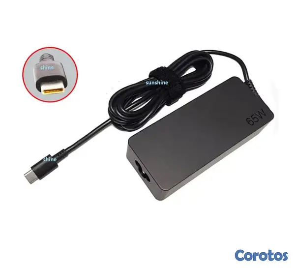 celulares y tabletas - cargador Lenovo tipo c diaponible 65W  3