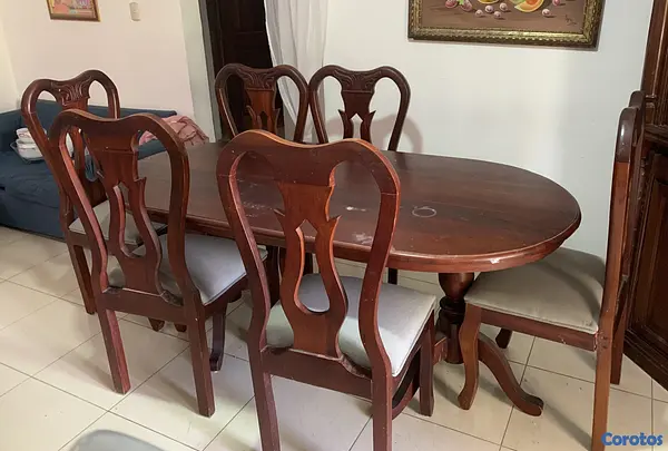 muebles y colchones - Vendo Juego de Comedor en caoba  6