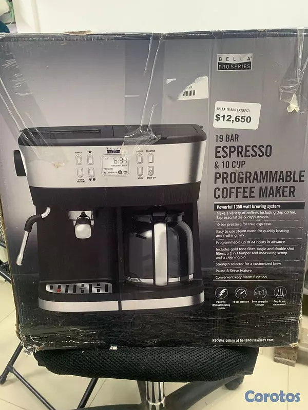 cocina - Cafetera combinada Bella Pro Series con capacidad  2