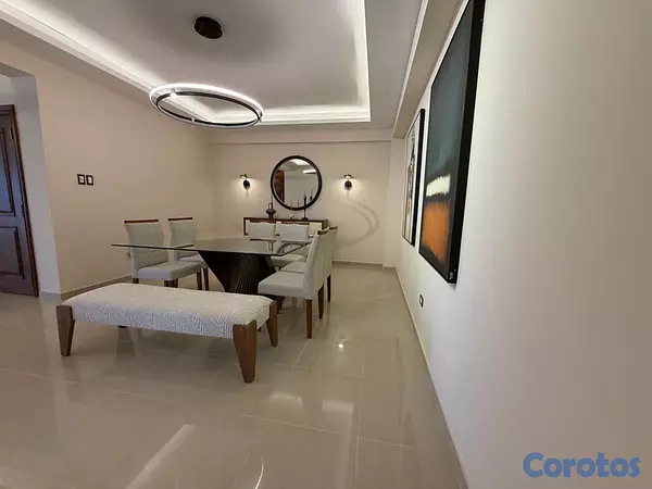 apartamentos - vendo los cacicazgos con o sin muebles tres habitaciones con baño dos parqueos  5