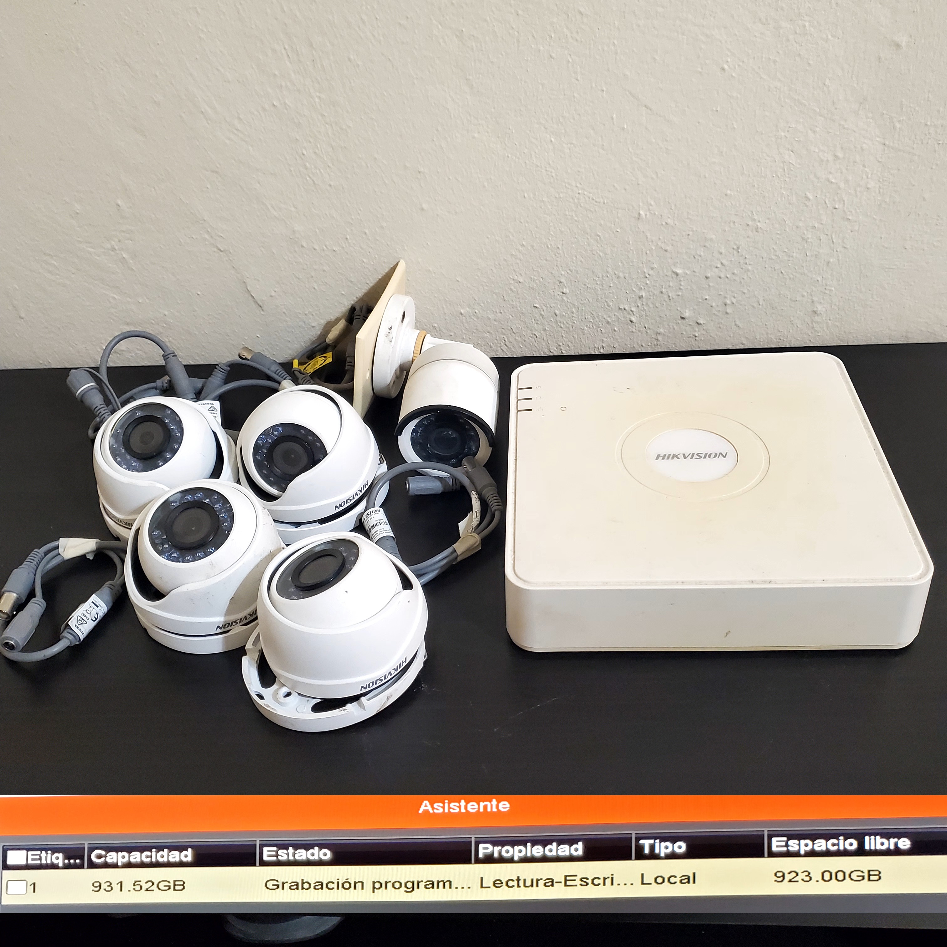 camaras y audio - Cámara seguridad 5 cámaras disco duro y accesorios 0