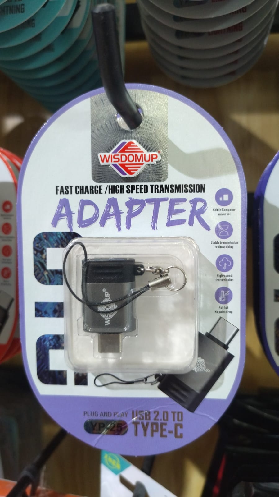 accesorios para electronica - ADAPTADOR OTG CARGA RAPIDA WISDOMUP YP25
