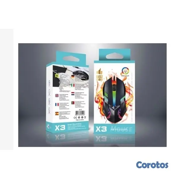 accesorios para electronica - Mouse Gaming USB X3 - Resistente, Preciso y con Es 2