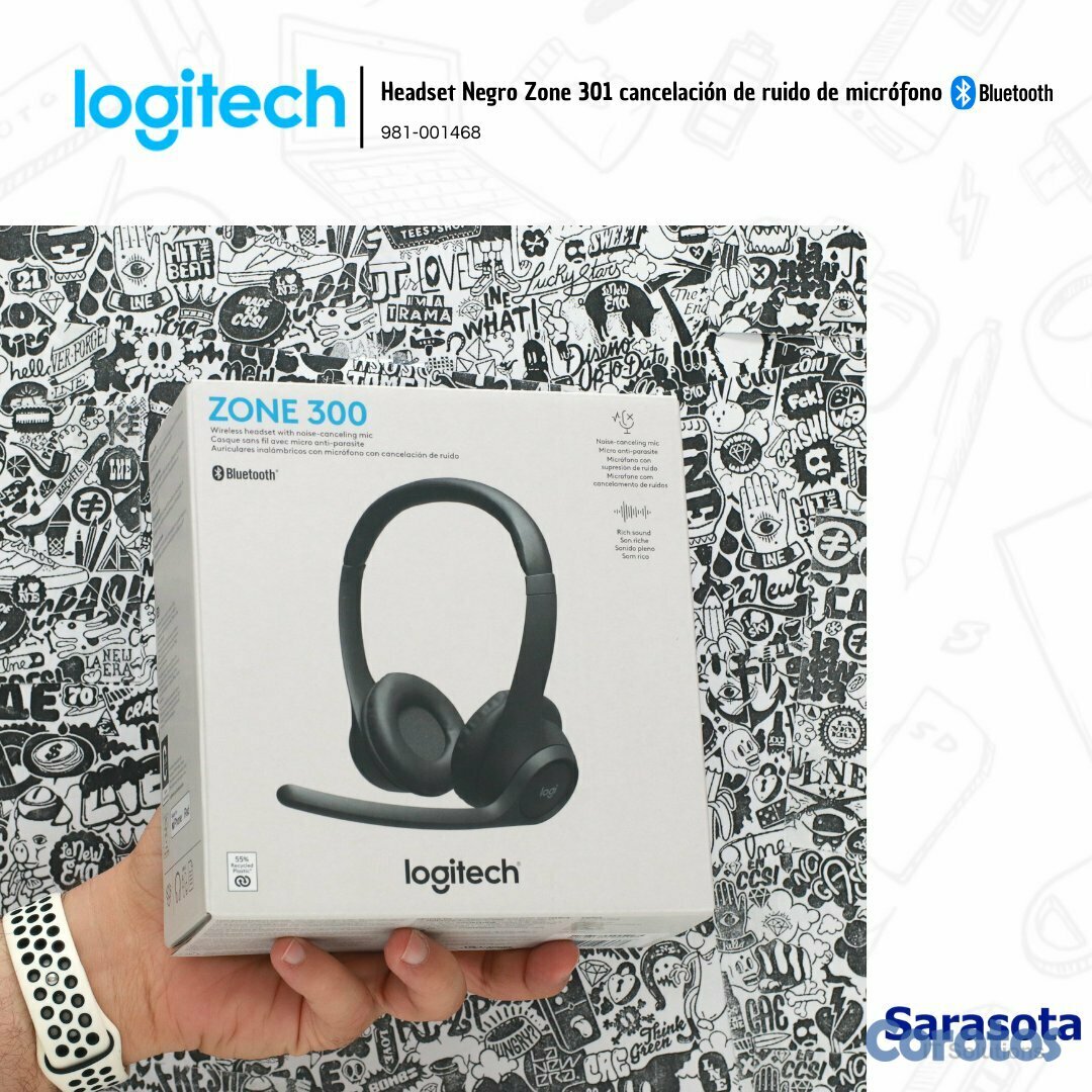 camaras y audio - Logitech Audífono Zone 301 con micrófono Bluetooth 1