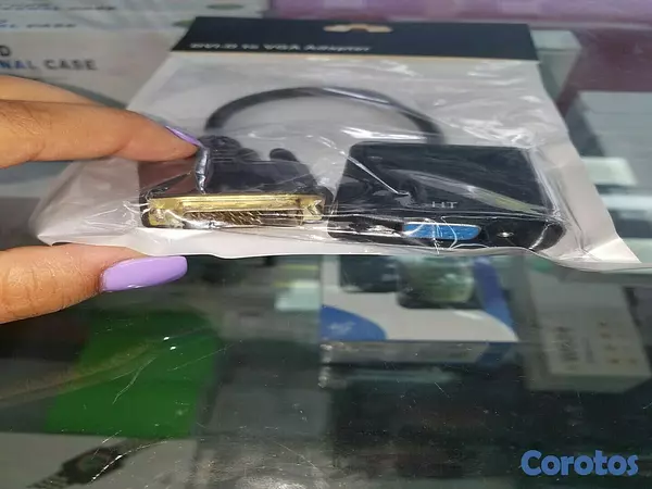 accesorios para electronica - Adaptador convertidor DVI-D a VGA 3