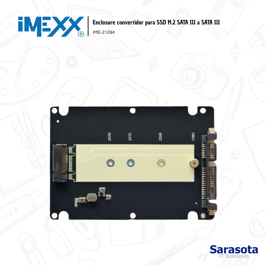 accesorios para electronica - imexx Enclosure solo acepta M.2 SATA (no NVMe)  2