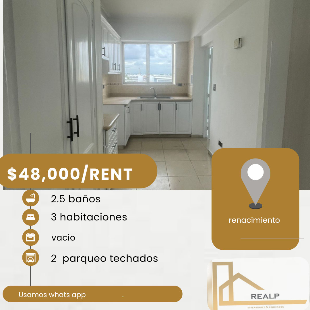 apartamentos - hermoso apartamento en el renacimiento  0