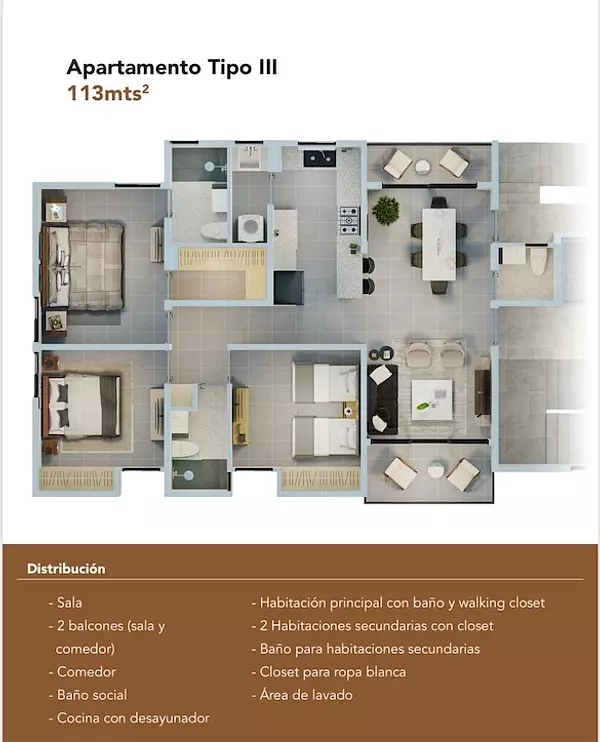 apartamentos - Apartamento en plano de venta en Los llanos de Gurabo 3