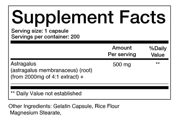 Salud y Equipamiento Médico - Astragalo 2000 Mg Balancebreens - - Unidad 2
