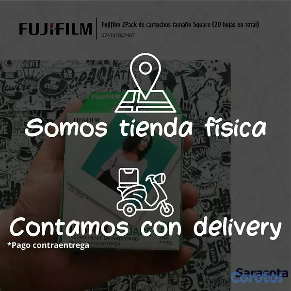accesorios para electronica - Fujifilm Cartuchos Instax Square Film 2Pack (20 fo 2