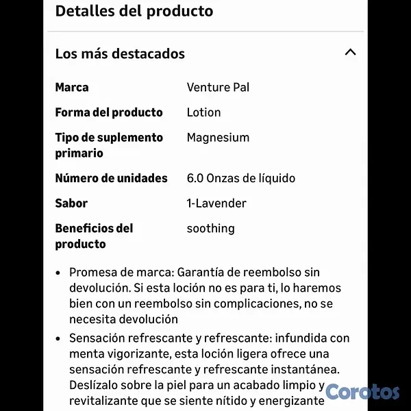 Salud y Equipamiento Médico - Magnesio en Crema con Lavanda 6