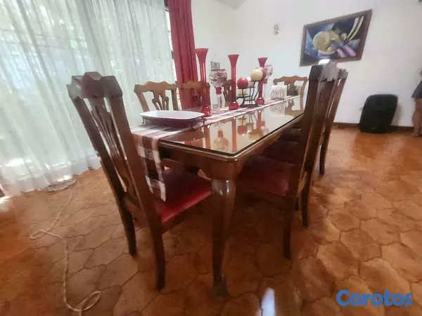 muebles y colchones - 8 plazas de comedor con vidrio templado 6