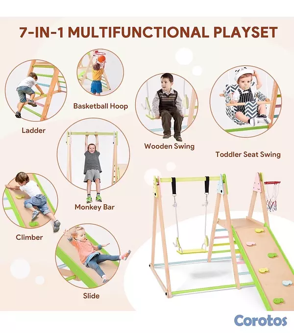 juguetes - Gimnasio infantil multifuncional 7 en 1  5