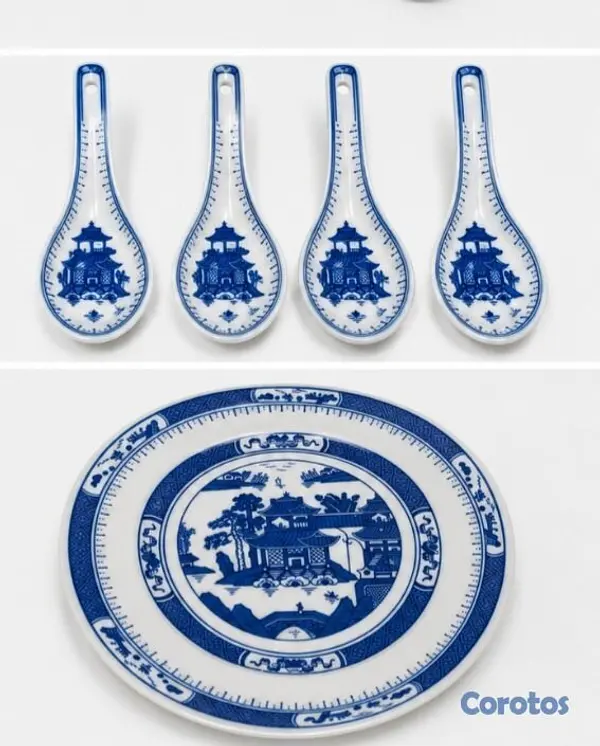 cocina - Vajilla para 4 personas, para servir suchi. 3