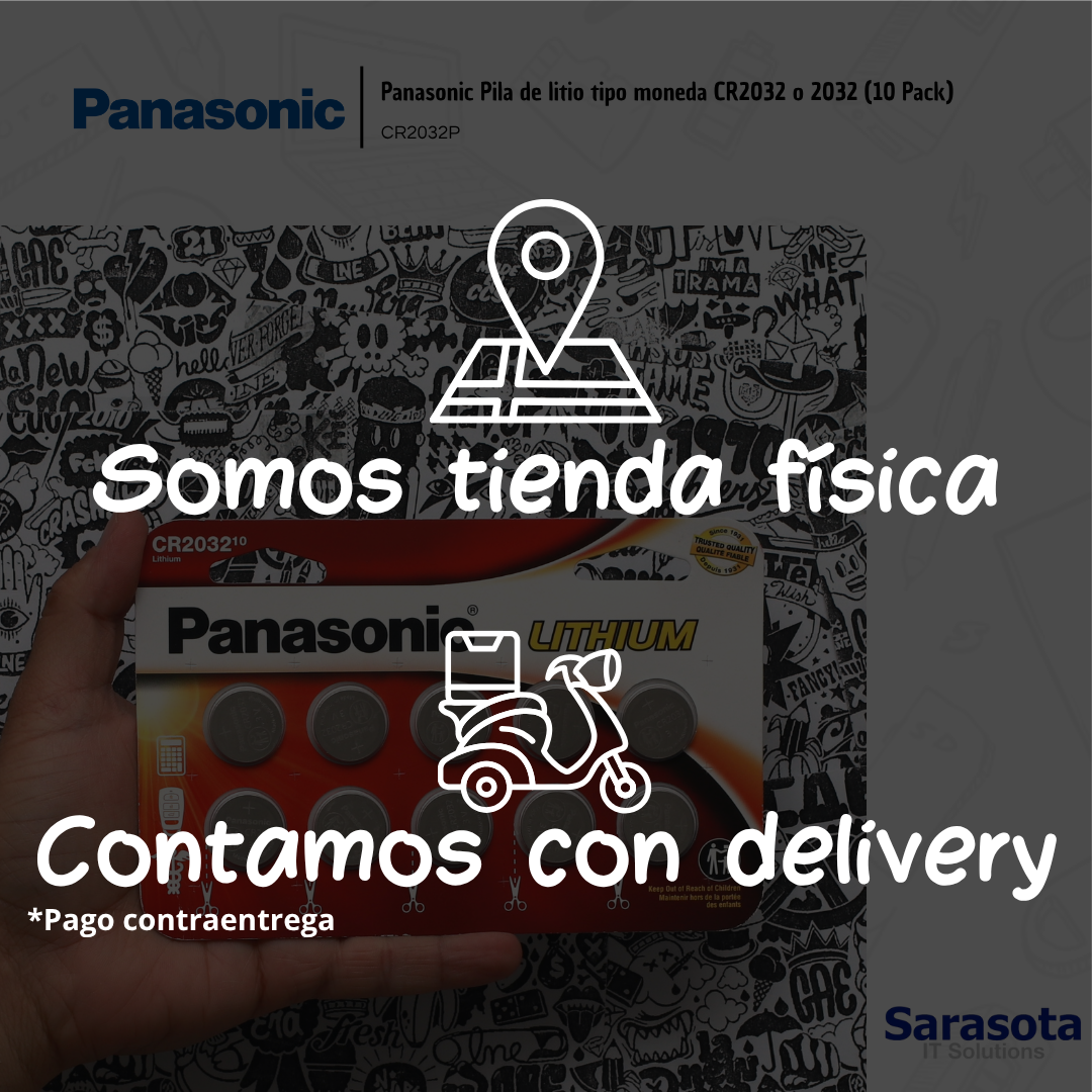 accesorios para electronica - Panasonic Pila de litio tipo moneda CR2032 o 2032  2