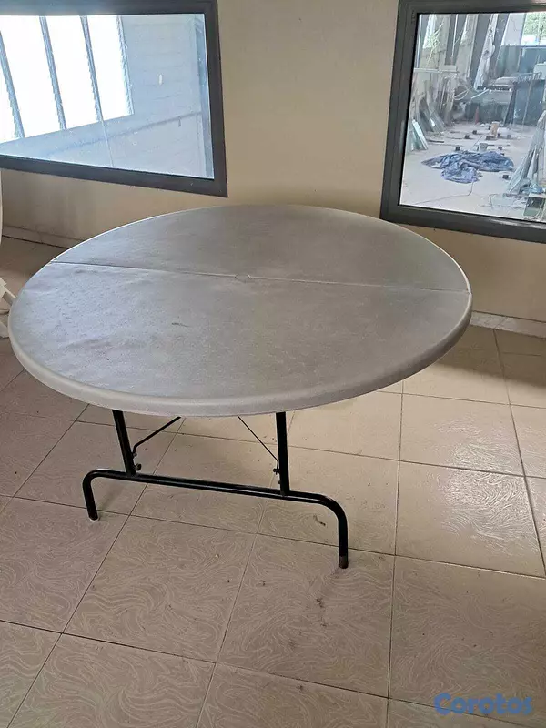 articulos de oficina - Mesa de reunion, mesa plegable ,silla de plastico  2