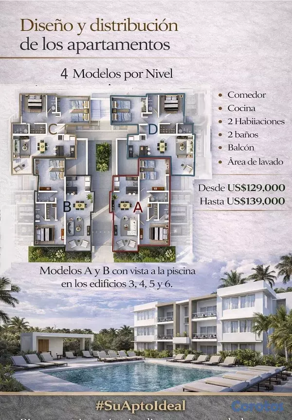 apartamentos - Apartamento en Venta – 2 Habitaciones en White San 2