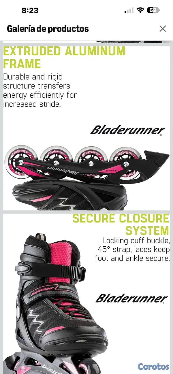 bicicletas y accesorios - patines en línea roller blade 3