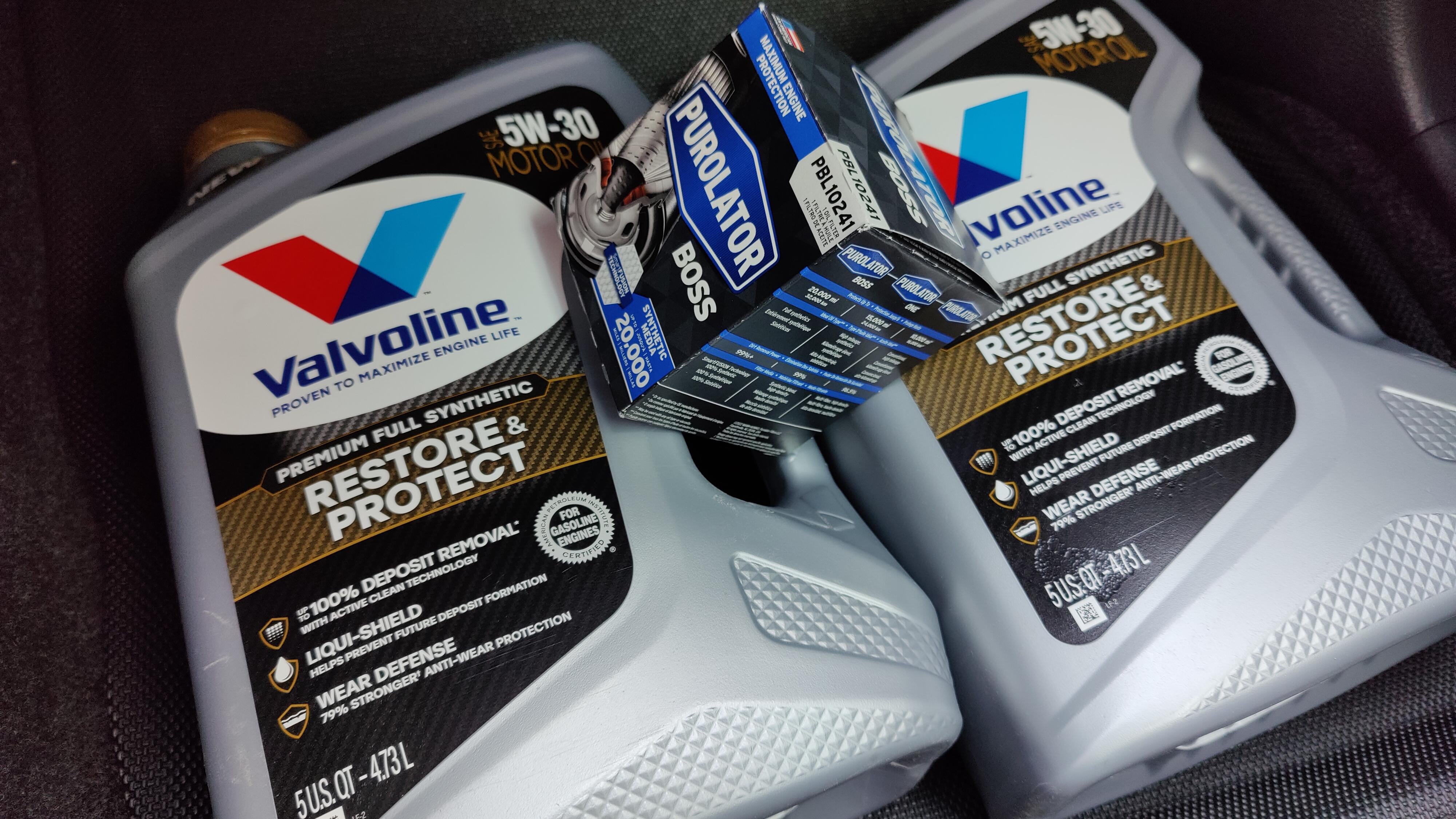 accesorios para vehiculos - aceite valvoline restore and protect 5w20 y 5w30 0