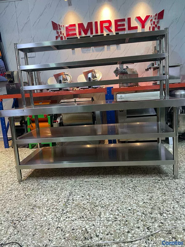 equipos profesionales - Mesa de trabajo de 3 niveles acero inoxidable 3