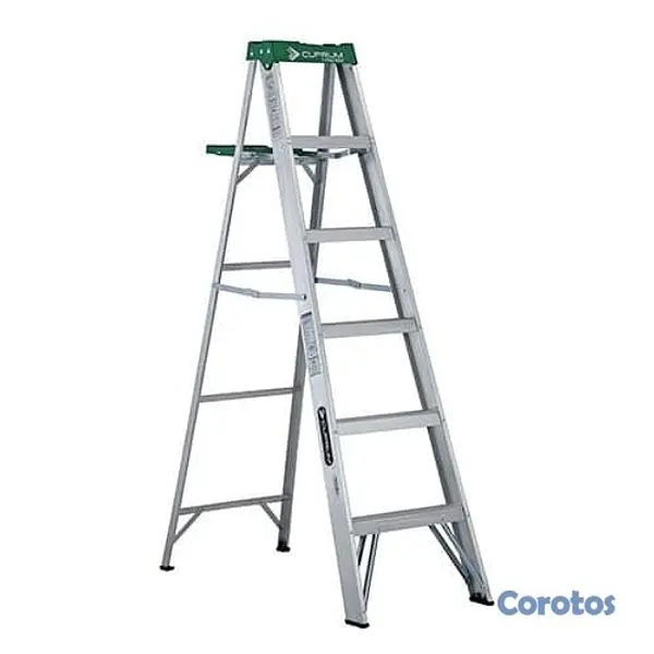 herramientas, jardines y exterior - Escalera NUEVA de aluminio de 6 peldaños 2