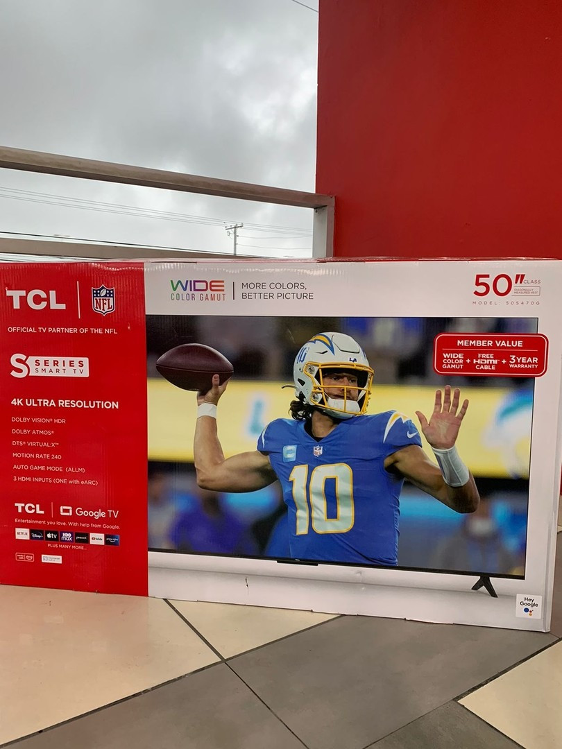 tv - SMART TV TCL DE 50 PULGADAS GOOGLE TV CONTROL POR VOZ 4K 2024 NUEVAS  0