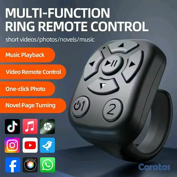 otros electronicos - Air Mouse + Control Anillo Bluetooth PC, Android, Presentaciones, Reels 2