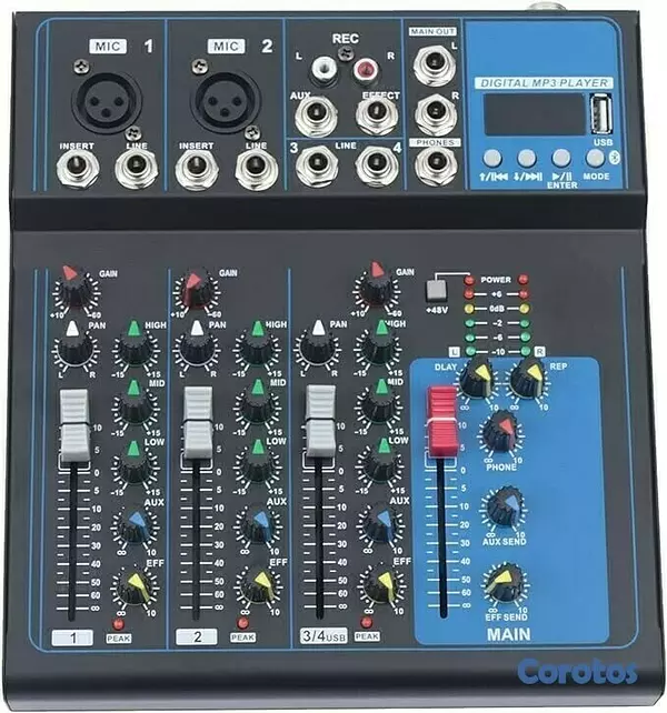 camaras y audio - MEZCLADORA DE SONIDO MIXEL 4 CANALES SQ-04 1