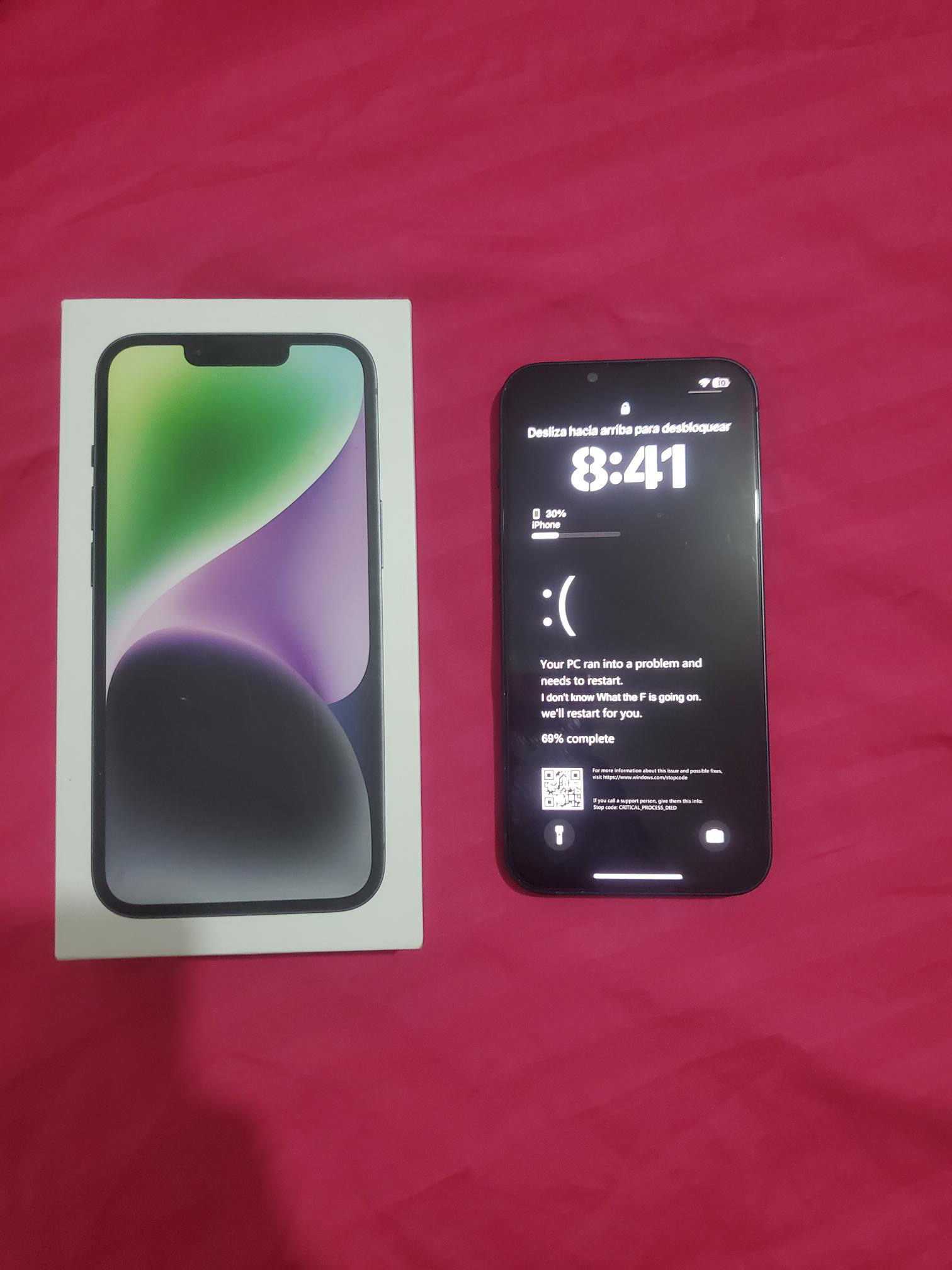 celulares y tabletas - -iPhone 14 normal 128gb turbo Sim 
 1