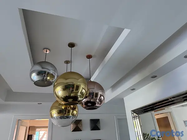 decoración y accesorios - comedor, sillas, lamparas, credenza y espejo 4