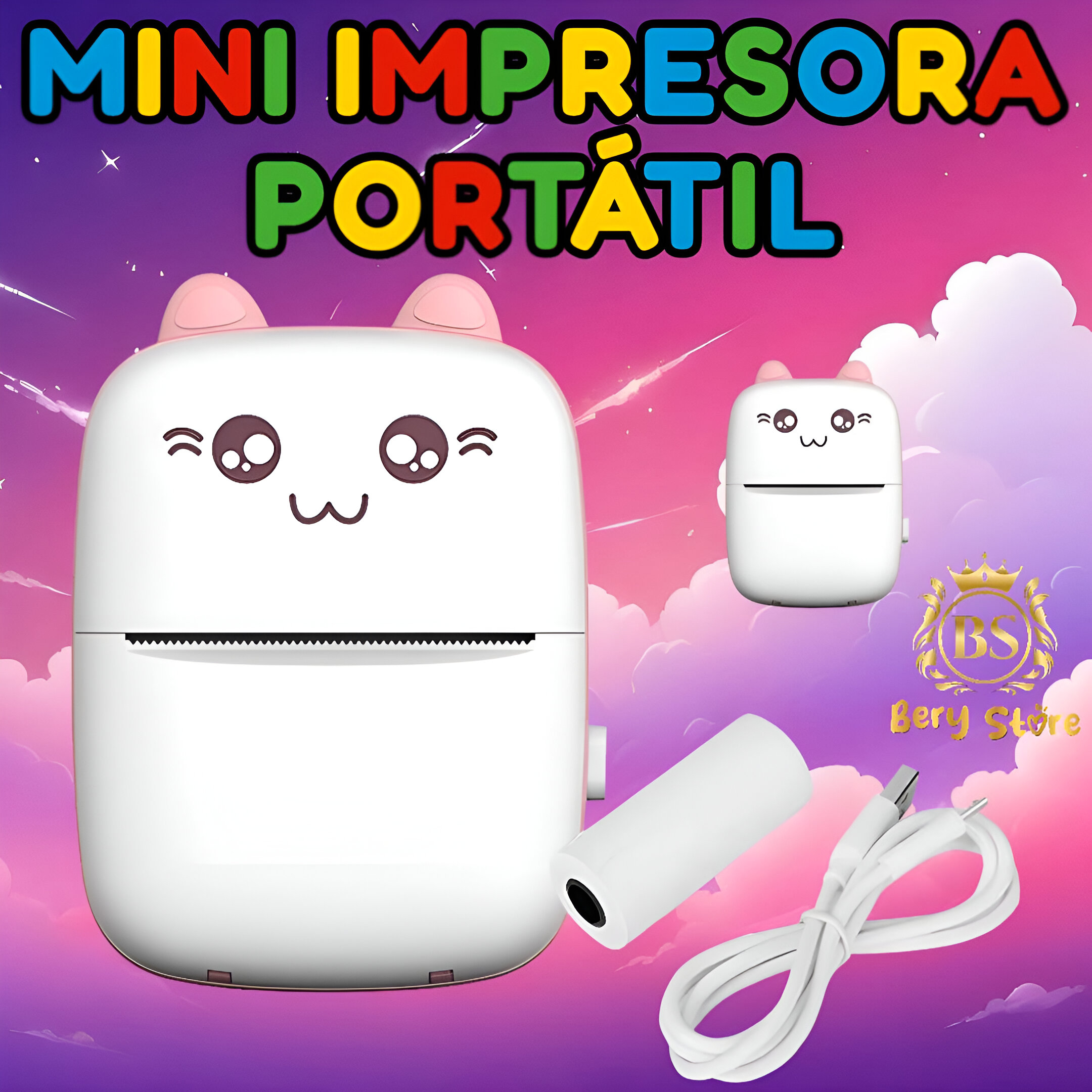 impresoras y scanners - MINI IMPRESORA PORTÁTIL | MINI IMPRESORA DE GATITO | MINI IMPRESORA | IMPRESORA  2