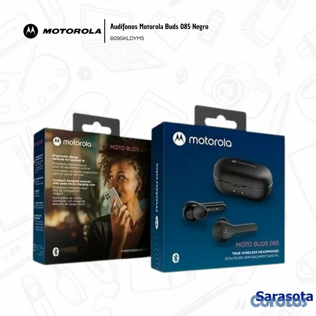 camaras y audio - Motorola Audífono Bluetooth Buds 085 Color Negro 2
