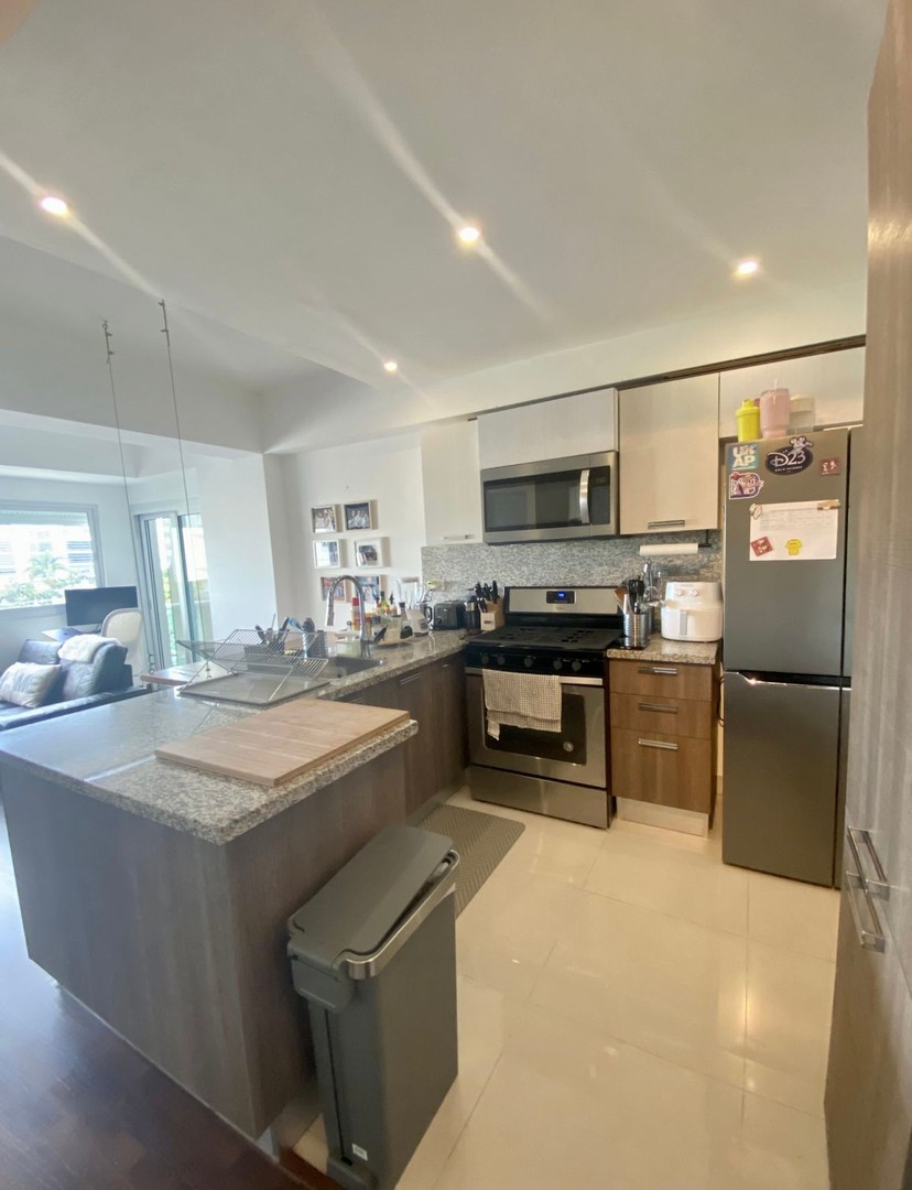 apartamentos - VENDO APARTAMENTO AMUEBLADO EN PIANTINI DE UNA HABITACIÓN ** TOTALMENTE AMOBLADO 7
