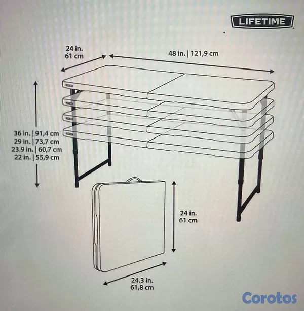 muebles y colchones - Mesa plegable  3