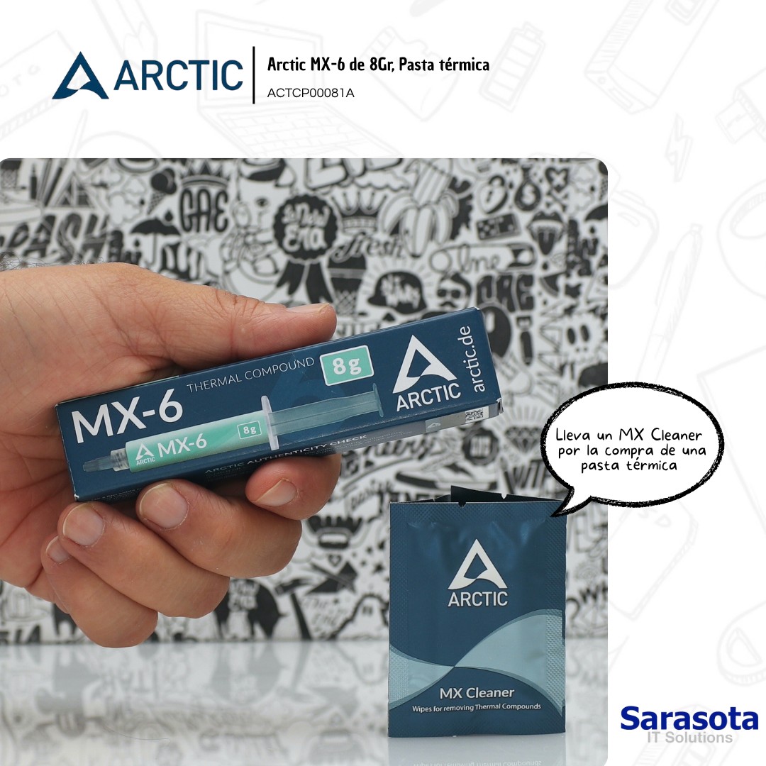 accesorios para electronica - Pasta térmica Arctic MX-6 de 8gr. mas regalo 