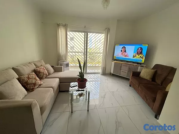 apartamentos - venta de apartamento 2do piso amueblado las cayenas autopista san isidro 3