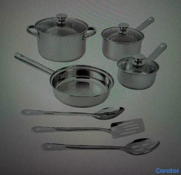 cocina - MAINSTAY SET  ACERO INOXIDABLE DE 10 PIEZAS  3