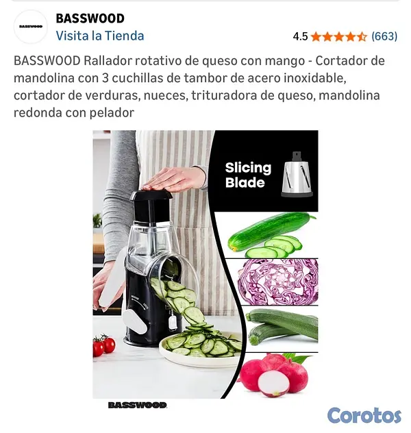cocina - Rallador de queso y verduras  3