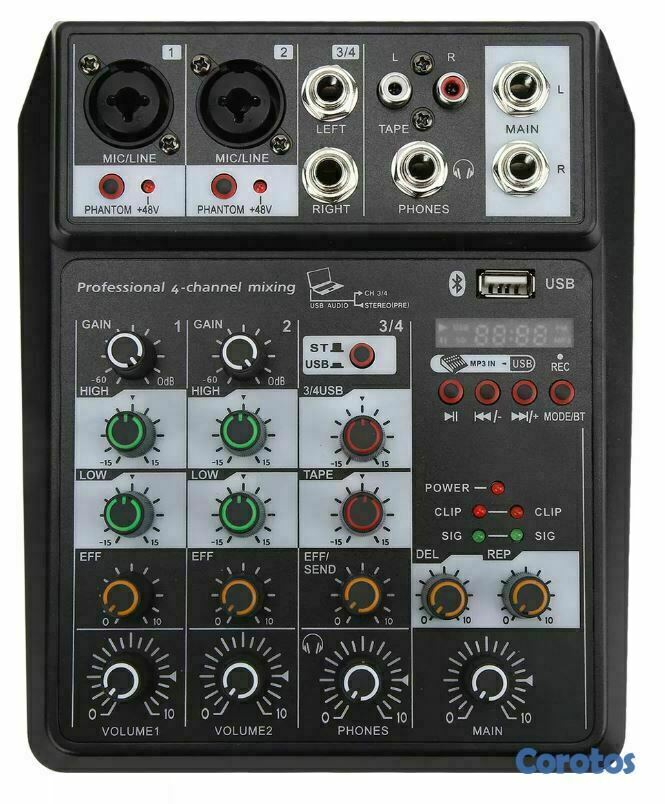 otros electronicos - Mezcladora de 2 canales con usb 2.0 2