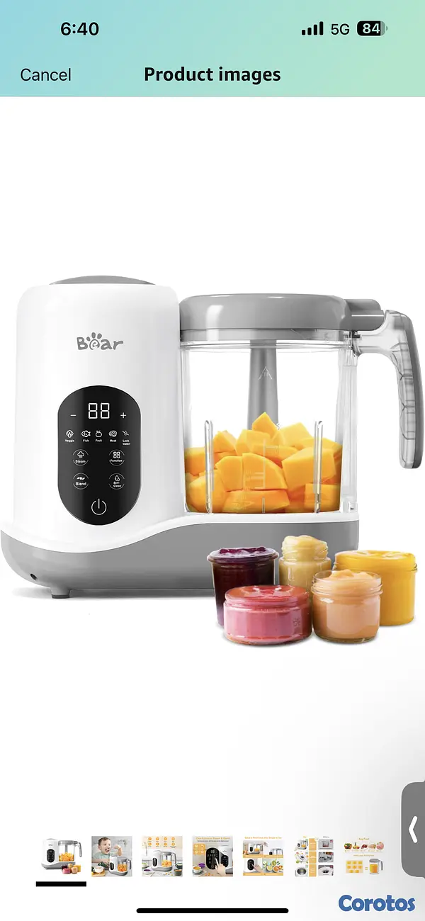 cuidado y nutricion - Procesador y cocina al vapor de alimentos para beb 2